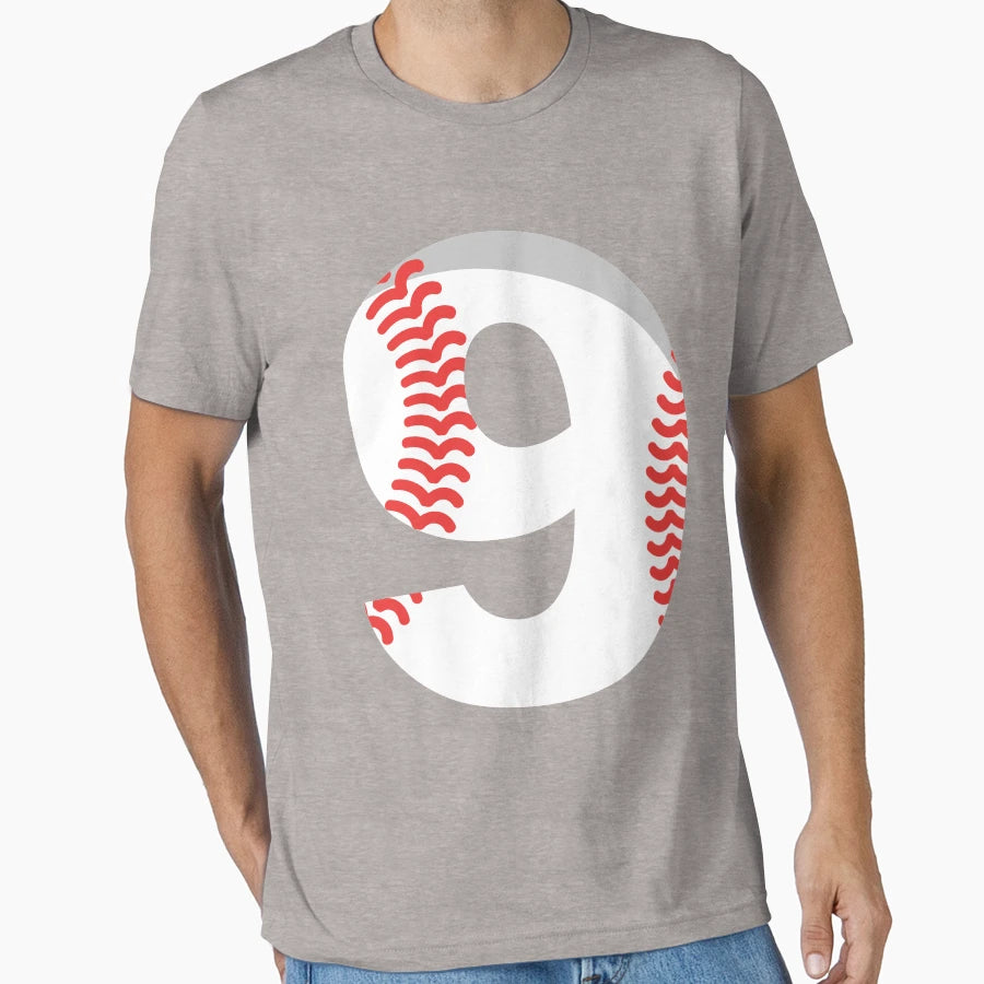 Number 9 Baseball 9 T-Shirt - Fun Novelty Design Men Women - T-Shirt, Sweatshirt, Hoodie