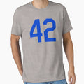 Jackie Robinson Retired Number And T-Shirt - Graphic Print Unisex - T-Shirt, Sweatshirt, Hoodie