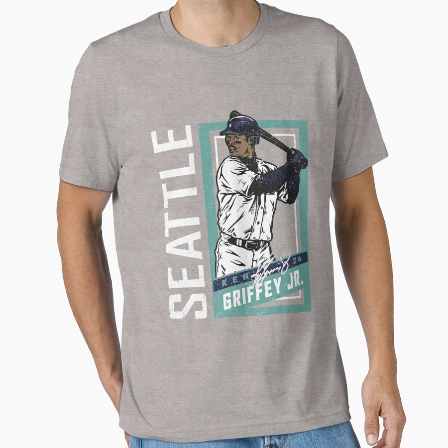 Ken Griffey Jr Sports Card T-Shirt - Trendy Graphic Men Women - T-Shirt, Sweatshirt, Hoodie