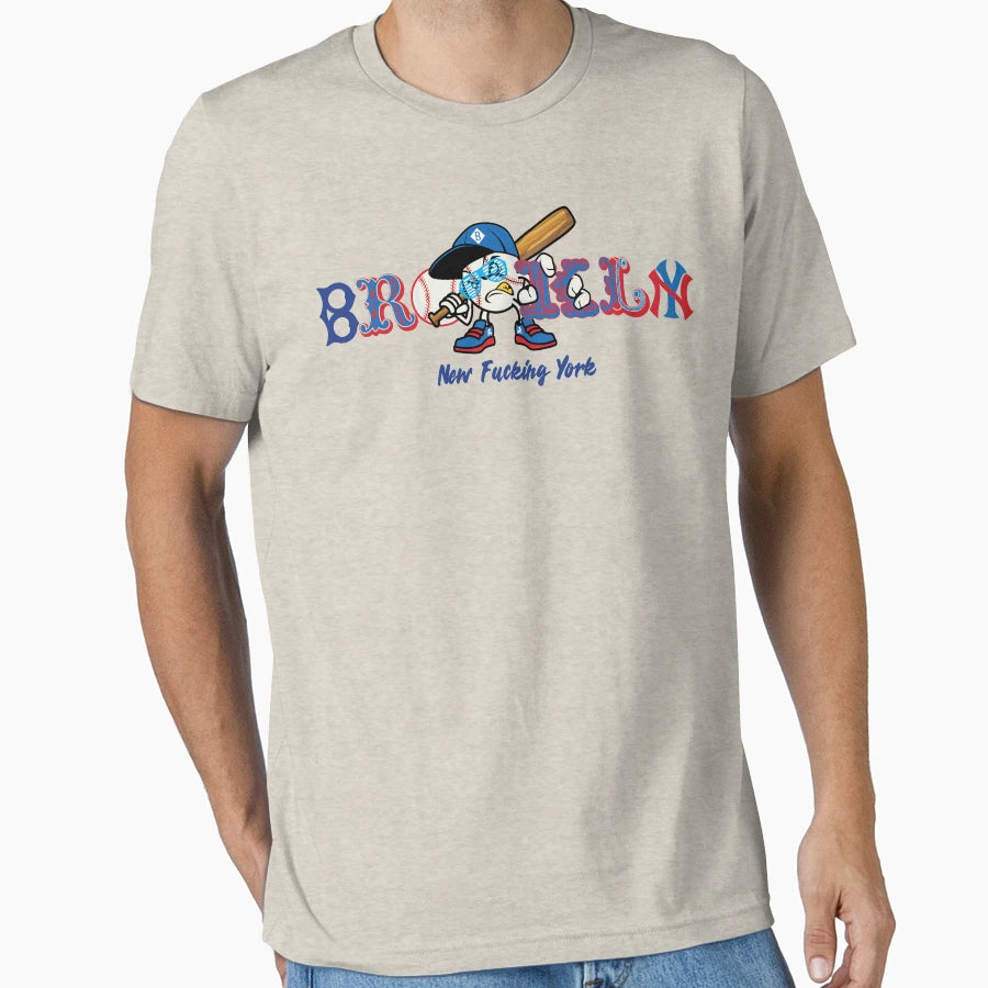 Brooklyn Baseball Nyc T-Shirt - Minimalist Print Unisex - T-Shirt, Sweatshirt, Hoodie