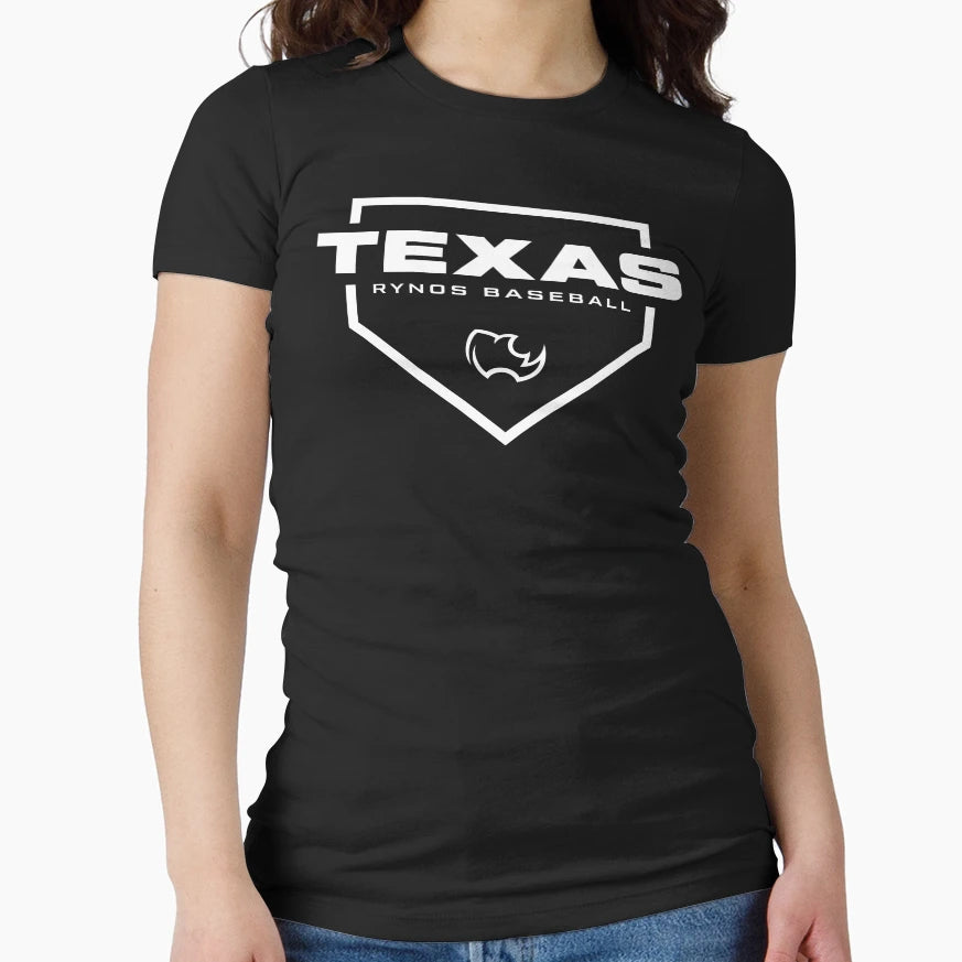 Texas Rynos Homeplate T-Shirt - Unique Graphic Unisex - T-Shirt, Sweatshirt, Hoodie
