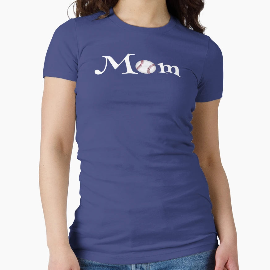 Baseball Mom Supportive Mom T-Shirt - Minimalist Print for Adults - T-Shirt, Sweatshirt, Hoodie