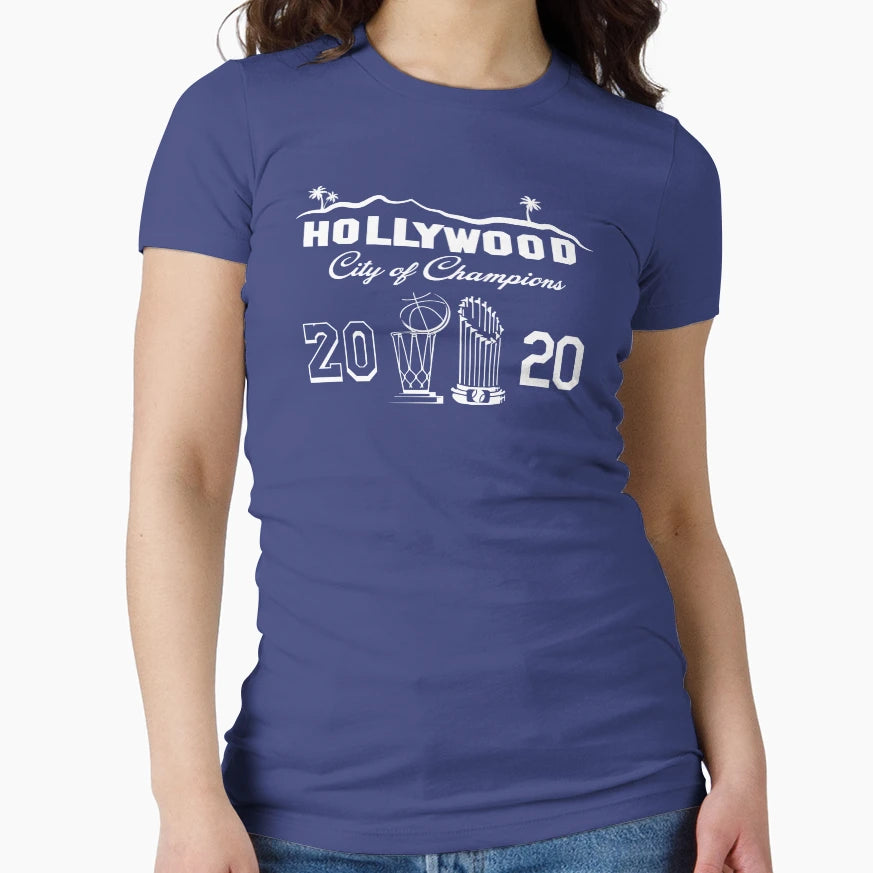 2020 La Champions City Blue T-Shirt - Aesthetic Graphic Men Women - T-Shirt, Sweatshirt, Hoodie
