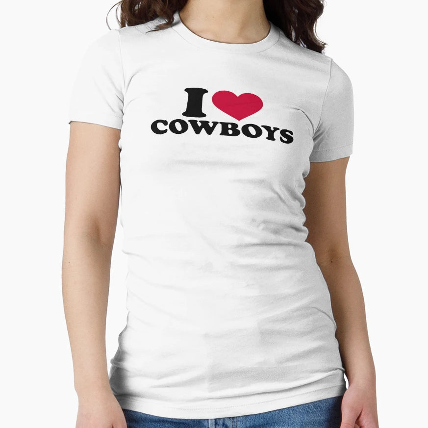 I Love Cowboys T-Shirt - Aesthetic Graphic Men Women - T-Shirt, Sweatshirt, Hoodie
