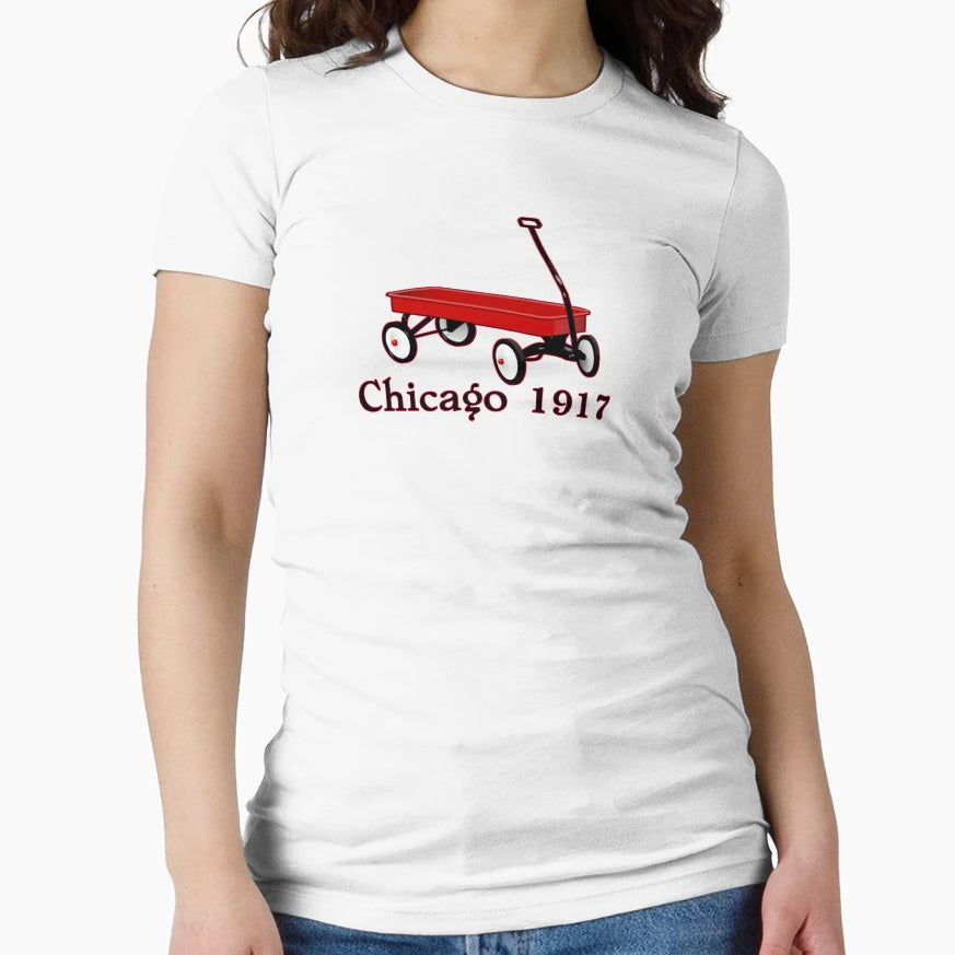 Red Wagon Chicago 1917 Old School T-Shirt - Aesthetic Graphic Unisex - T-Shirt, Sweatshirt, Hoodie