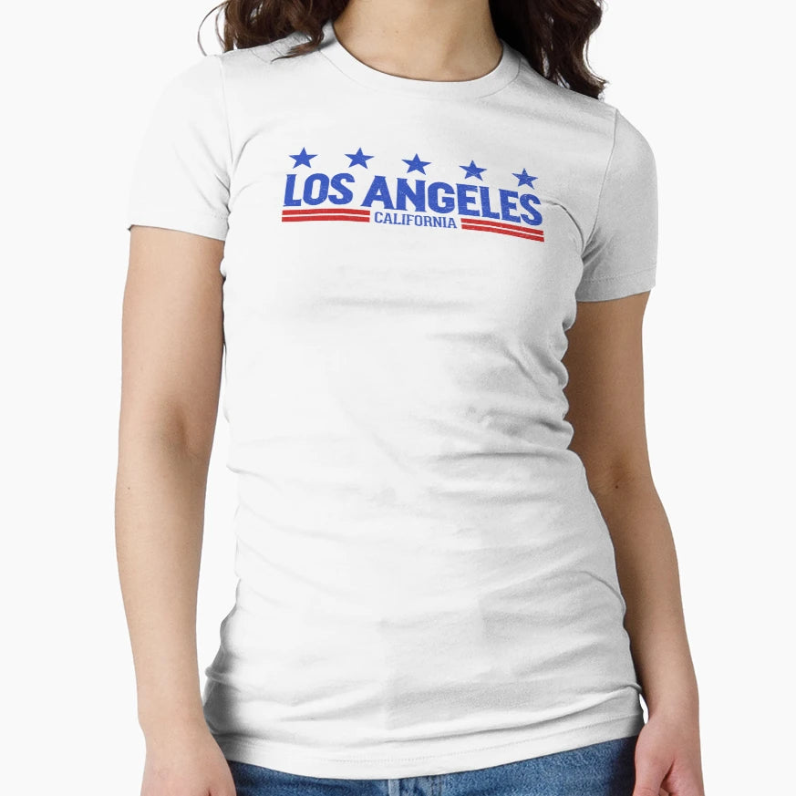Los Angeles Ca Blue T-Shirt - Fun Novelty Design Unisex - T-Shirt, Sweatshirt, Hoodie