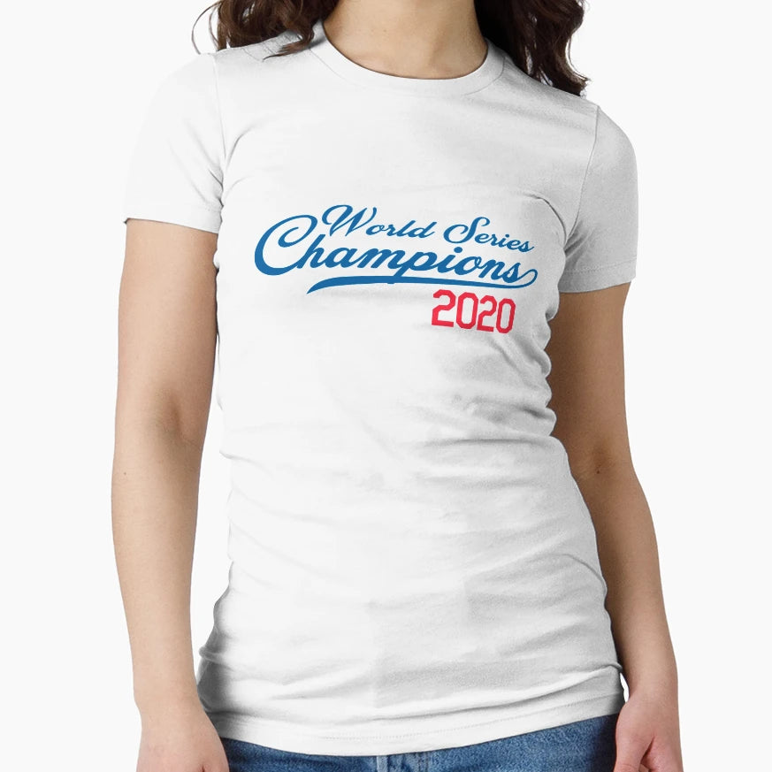 Dodger Ws Champs White T-Shirt - Trendy Graphic Unisex - T-Shirt, Sweatshirt, Hoodie