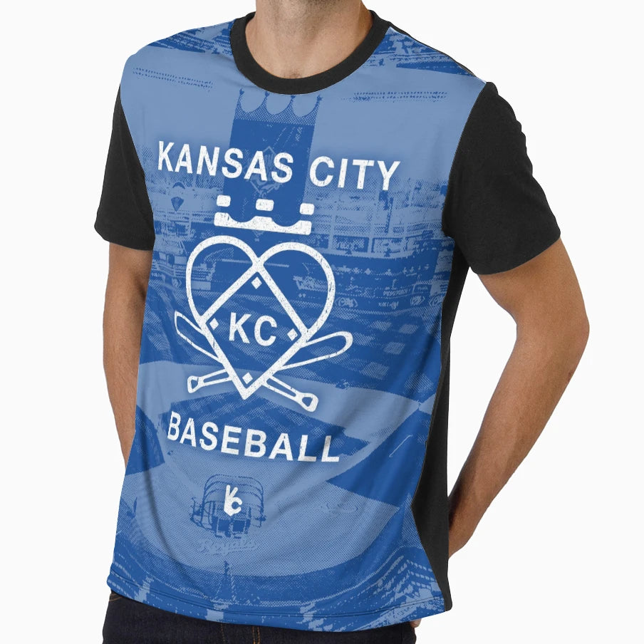 Kc Baseball Fan T-Shirt - Unique Graphic for Adults - T-Shirt, Sweatshirt, Hoodie