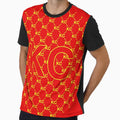 Kc Pattern Red And Yellow T-Shirt - Unique Graphic Unisex - T-Shirt, Sweatshirt, Hoodie