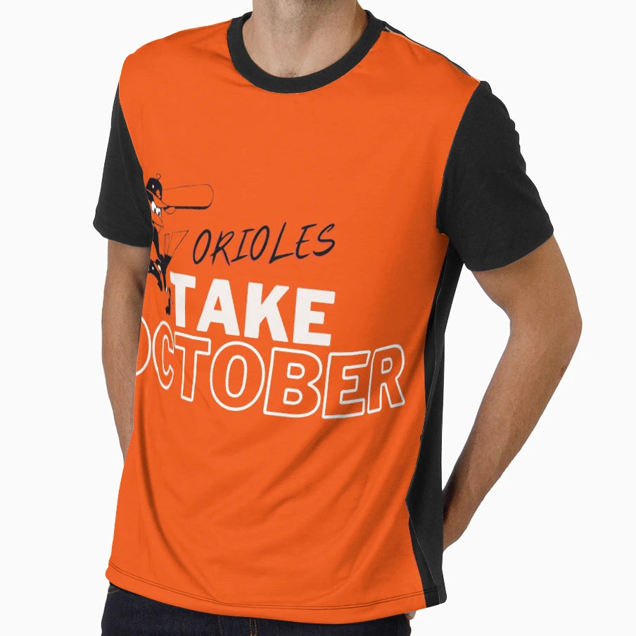 Take October Orioles Baseball T-Shirt - Custom Art Print Unisex - T-Shirt, Sweatshirt, Hoodie