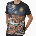 Fireworks Los Angeles T-Shirt - Unique Graphic Unisex - T-Shirt, Sweatshirt, Hoodie