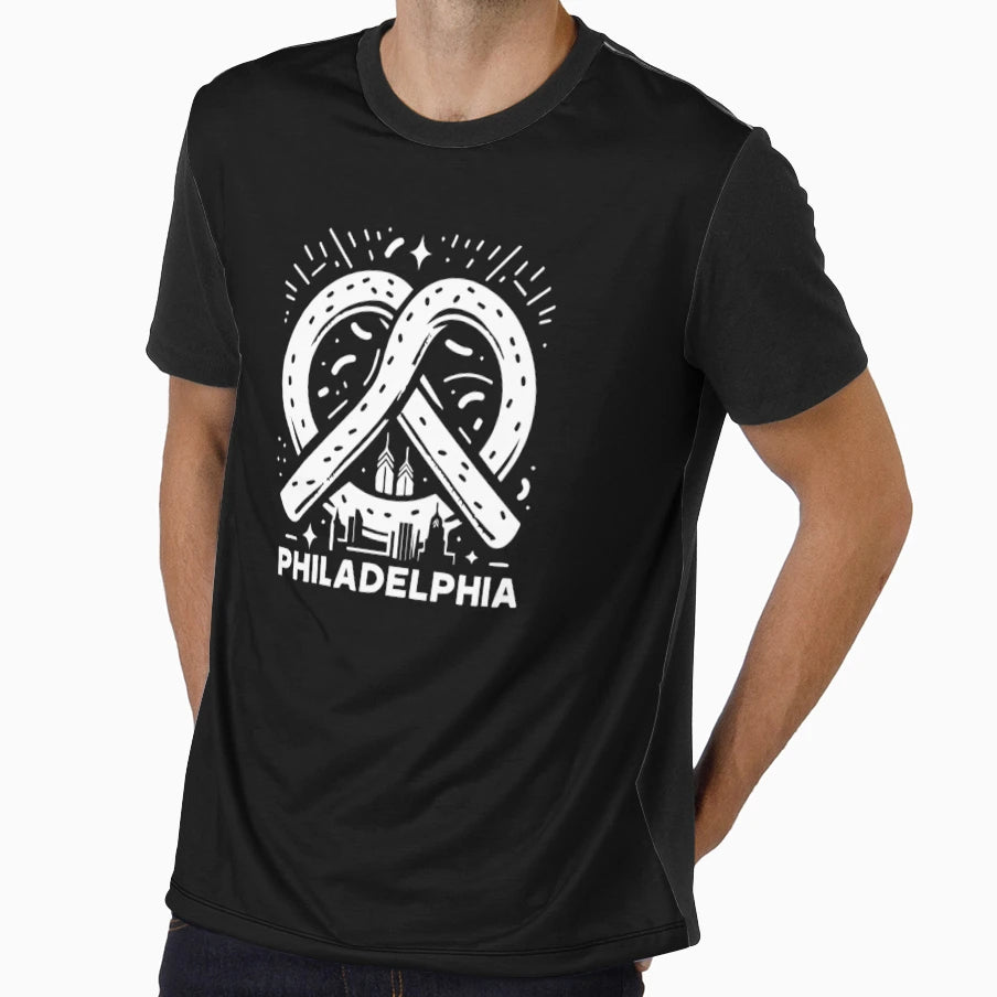 Philly Pretzel T-Shirt - Minimalist Print Unisex - T-Shirt, Sweatshirt, Hoodie