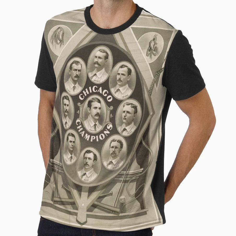 Chicago White Stockings Baseball T-Shirt - Custom Art Print Men Women - T-Shirt, Sweatshirt, Hoodie