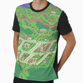 Earthbound Onett Map T-Shirt - Unique Graphic Unisex - T-Shirt, Sweatshirt, Hoodie