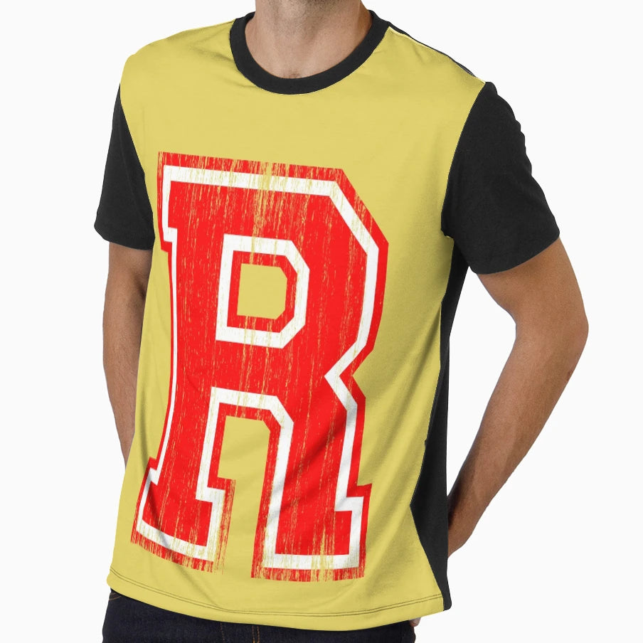 Big Red Letter R T-Shirt - Aesthetic Graphic for Adults - T-Shirt, Sweatshirt, Hoodie