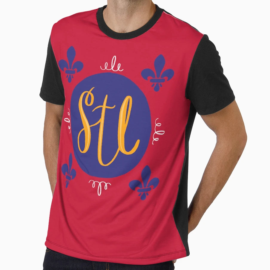 Stl Hand Drawn Logo T-Shirt - Custom Art Print Unisex - T-Shirt, Sweatshirt, Hoodie