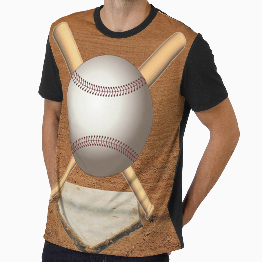Baseball American Sports Bats Home T-Shirt - Trendy Graphic for Adults - T-Shirt, Sweatshirt, Hoodie