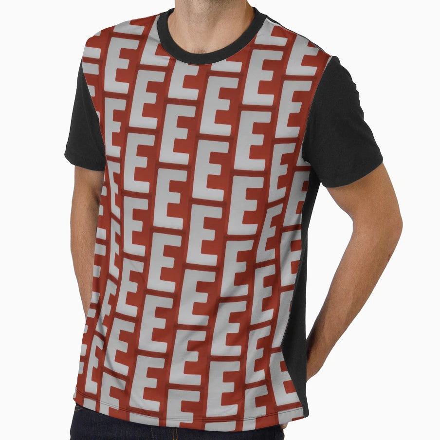 E Letter E T-Shirt - Graphic Print Men Women - T-Shirt, Sweatshirt, Hoodie
