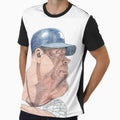 Mickey Mantle Caricature T-Shirt - Unique Graphic Unisex - T-Shirt, Sweatshirt, Hoodie