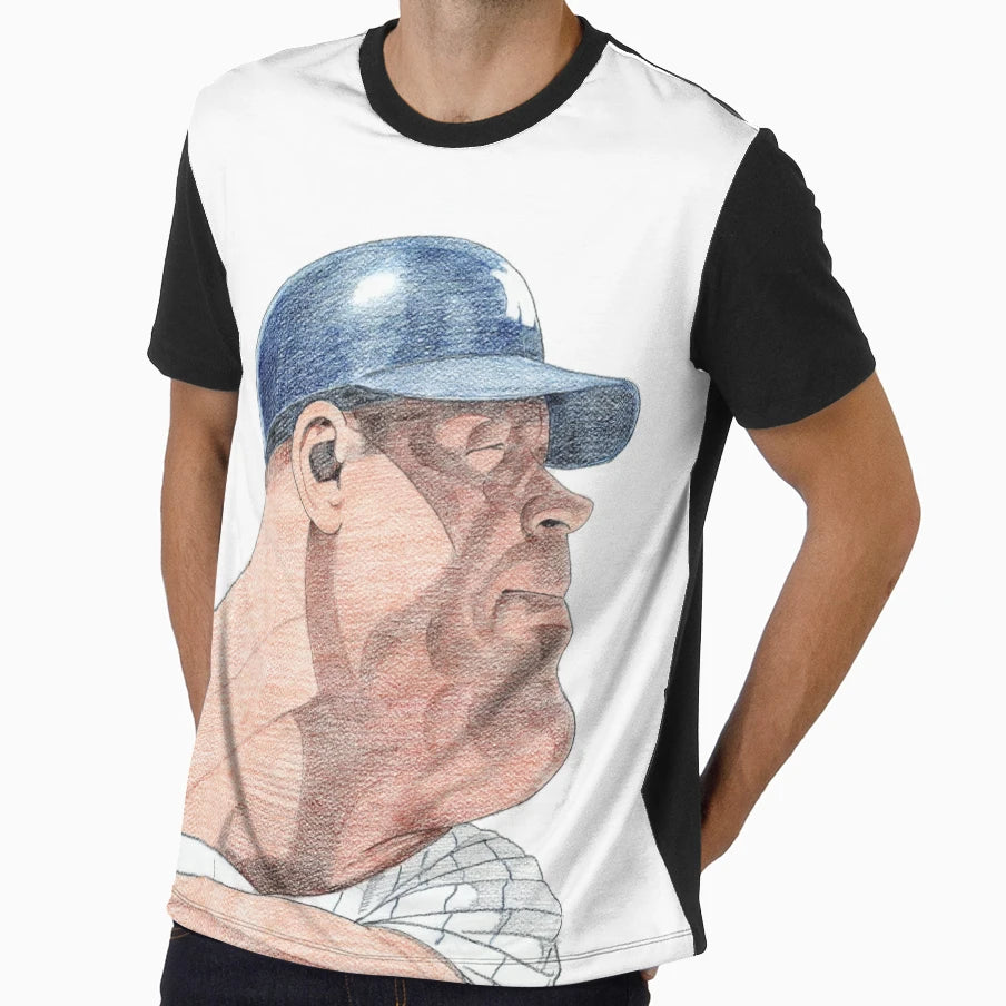 Mickey Mantle Caricature T-Shirt - Unique Graphic Unisex - T-Shirt, Sweatshirt, Hoodie