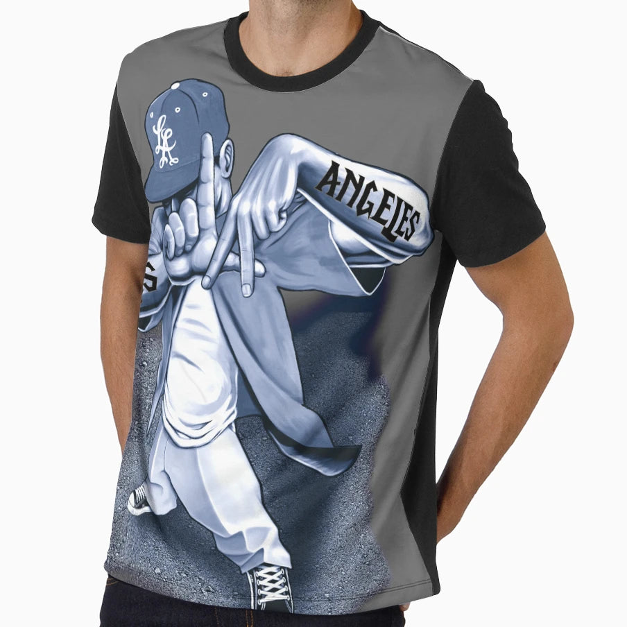 Los Angeles Hands La T-Shirt - Custom Art Print Men Women - T-Shirt, Sweatshirt, Hoodie