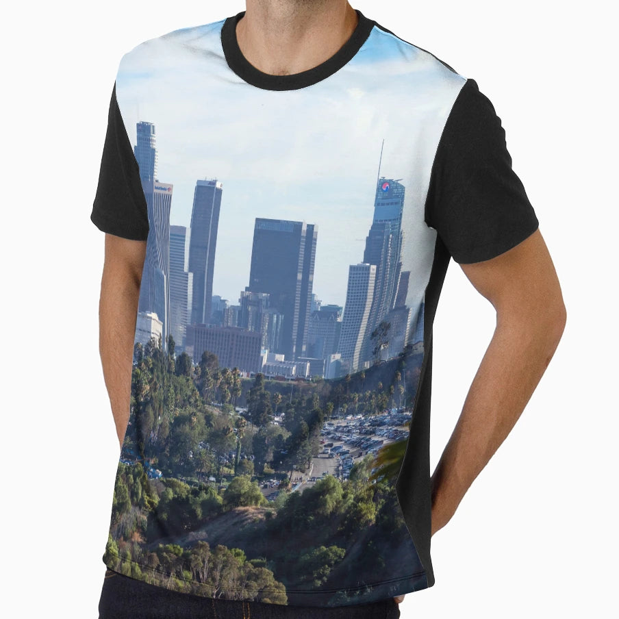 Los Angeles Cityscape T-Shirt - Casual Everyday Wear Men Women - T-Shirt, Sweatshirt, Hoodie