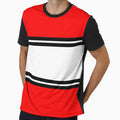 Abstract Red Black And White T-Shirt - Trendy Graphic Men Women - T-Shirt, Sweatshirt, Hoodie