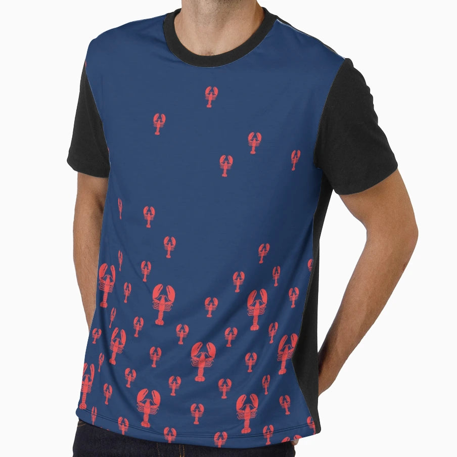 Lobster Squadron Navy T-Shirt - Fun Novelty Design Men Women - T-Shirt, Sweatshirt, Hoodie