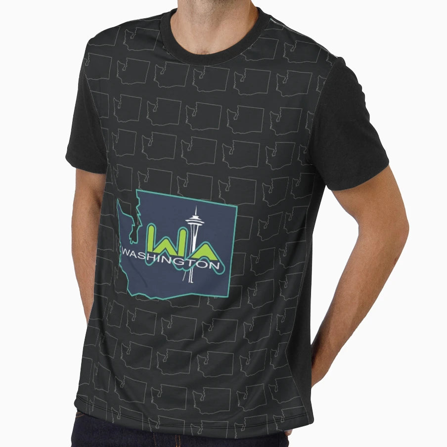 Washington State T-Shirt - Aesthetic Graphic Men Women - T-Shirt, Sweatshirt, Hoodie