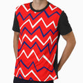 Zig Zag Red T-Shirt - Streetwear Style Unisex - T-Shirt, Sweatshirt, Hoodie