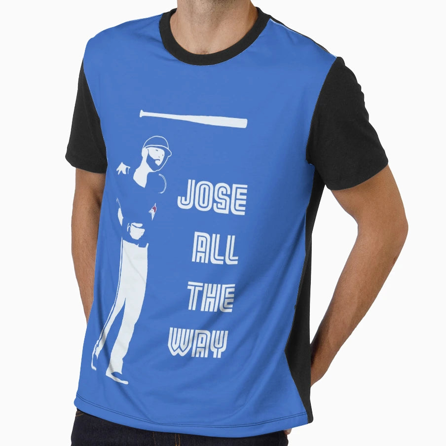 Jose Bautista Bat Flip T-Shirt - Unique Graphic Unisex - T-Shirt, Sweatshirt, Hoodie