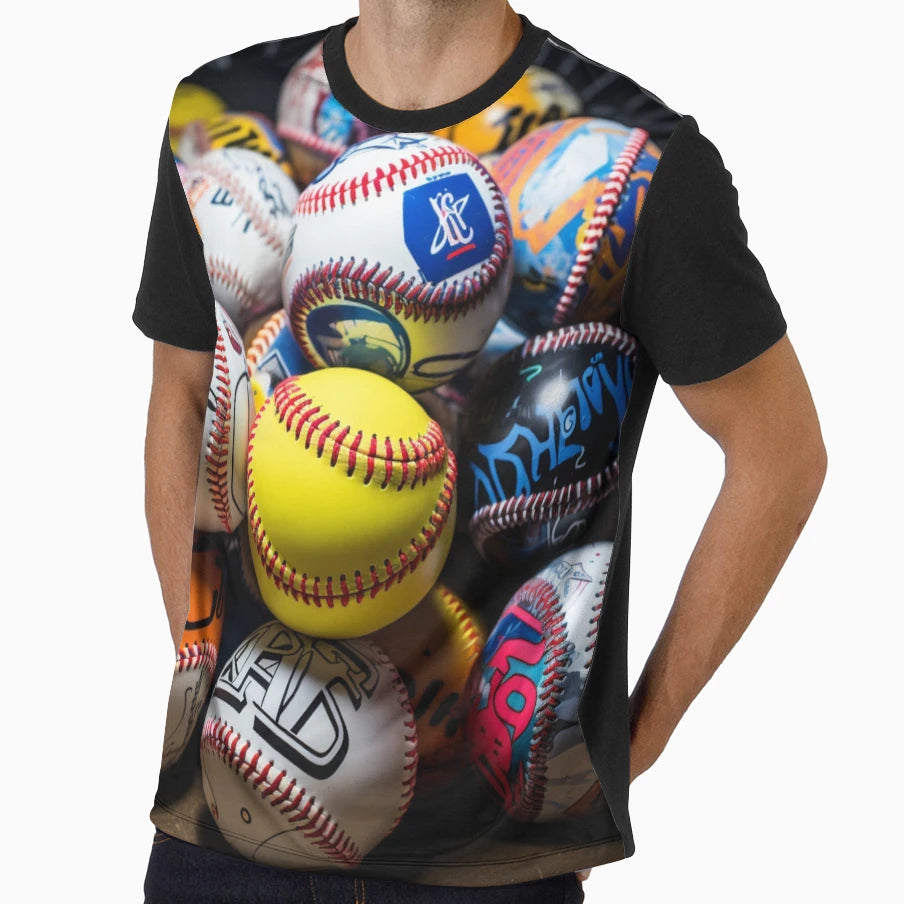 Baseballs T-Shirt - Novelty Apparel for Adults - T-Shirt, Sweatshirt, Hoodie