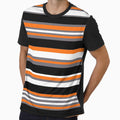 Horizontal Stripes Pattern Orange T-Shirt - Trendy Graphic Men Women - T-Shirt, Sweatshirt, Hoodie