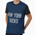 New York Sucks Navy White Dallas T-Shirt - Graphic Print Men Women - T-Shirt, Sweatshirt, Hoodie