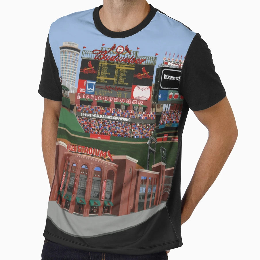 Sport Team Stadium Art St Louis T-Shirt - Custom Art Print for Adults - T-Shirt, Sweatshirt, Hoodie