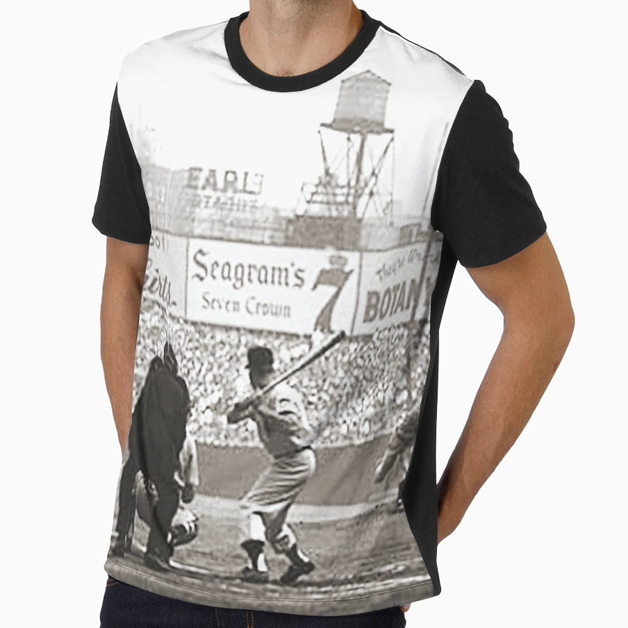 Mantle New York Baseball Old Ballparks T-Shirt - Graphic Print Unisex - T-Shirt, Sweatshirt, Hoodie