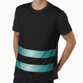 Modern Black And Teal Stripes T-Shirt - Casual Everyday Wear Men Women - T-Shirt, Sweatshirt, Hoodie