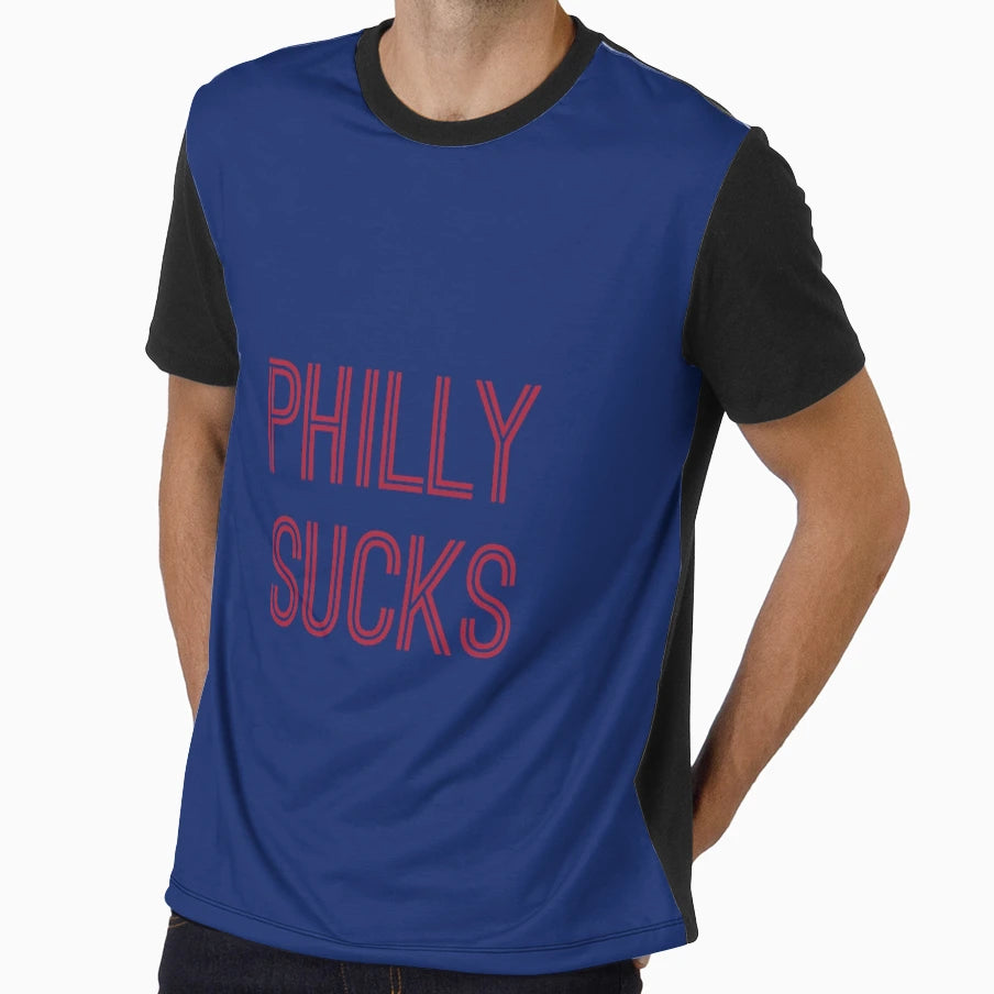 Philly Sucks Blue Red New York T-Shirt - Streetwear Style Men Women - T-Shirt, Sweatshirt, Hoodie