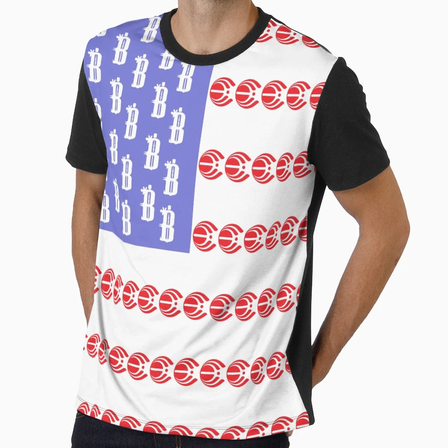 Bass Drop American Flag T-Shirt - Unique Graphic Unisex - T-Shirt, Sweatshirt, Hoodie