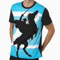 Zorro Fan Artwork Blue T-Shirt - Casual Everyday Wear Unisex - T-Shirt, Sweatshirt, Hoodie