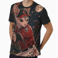 Chamalion Agguy Neko Baseball Night T-Shirt - Aesthetic Graphic Men Women - T-Shirt, Sweatshirt, Hoodie