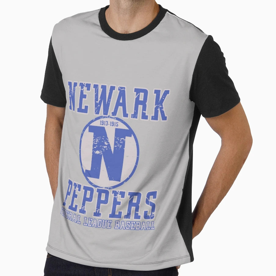 Newark Peppers Defunct Team T-Shirt - Graphic Print Unisex - T-Shirt, Sweatshirt, Hoodie