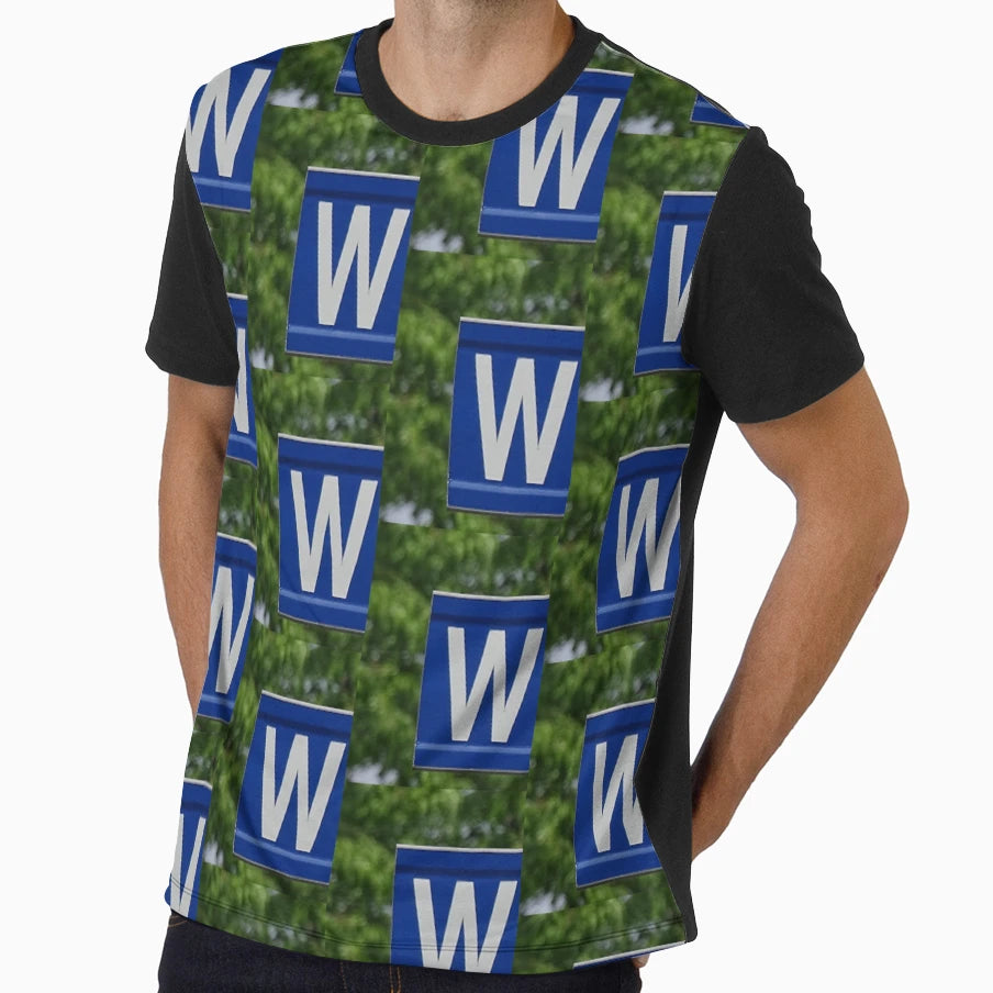 Letter W T-Shirt - Graphic Print for Adults - T-Shirt, Sweatshirt, Hoodie