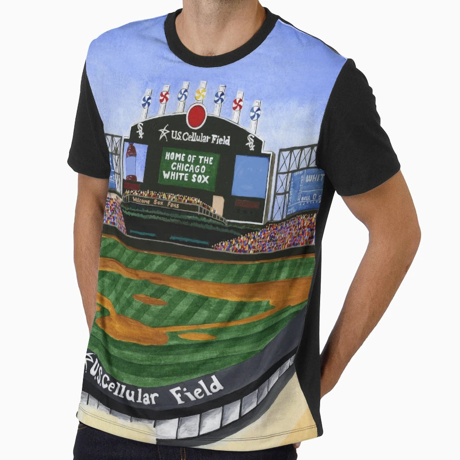 Sport Team Stadium Art Chicago T-Shirt - Custom Art Print for Adults - T-Shirt, Sweatshirt, Hoodie