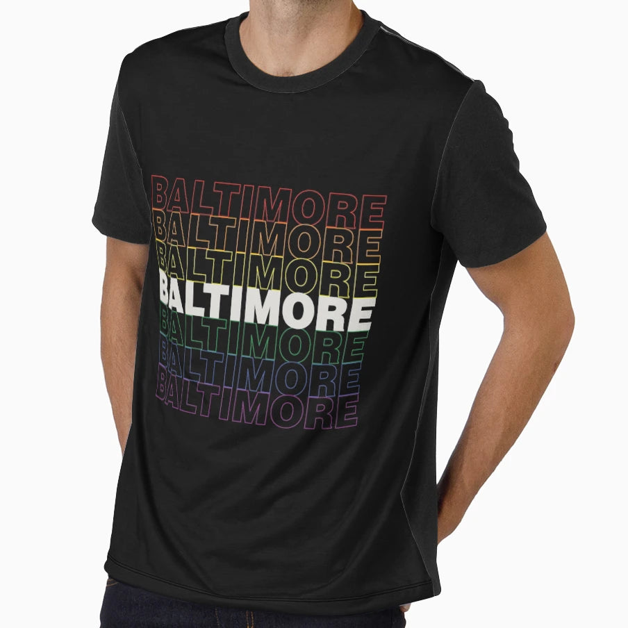 Baltimore Pride T-Shirt - Aesthetic Graphic for Adults - T-Shirt, Sweatshirt, Hoodie