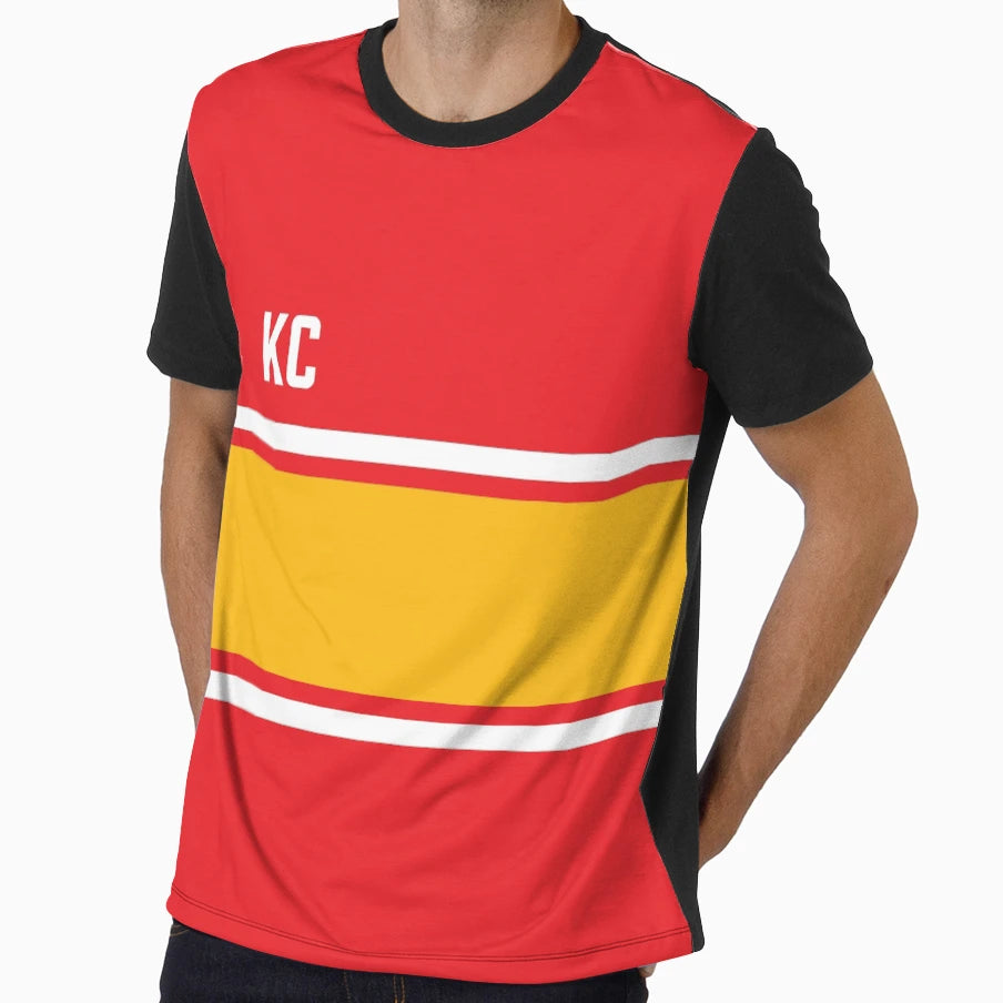 Kansas City Football T-Shirt - Graphic Print Unisex - T-Shirt, Sweatshirt, Hoodie