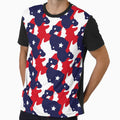 Patriotic Pattern United States T-Shirt - Trendy Graphic for Adults - T-Shirt, Sweatshirt, Hoodie