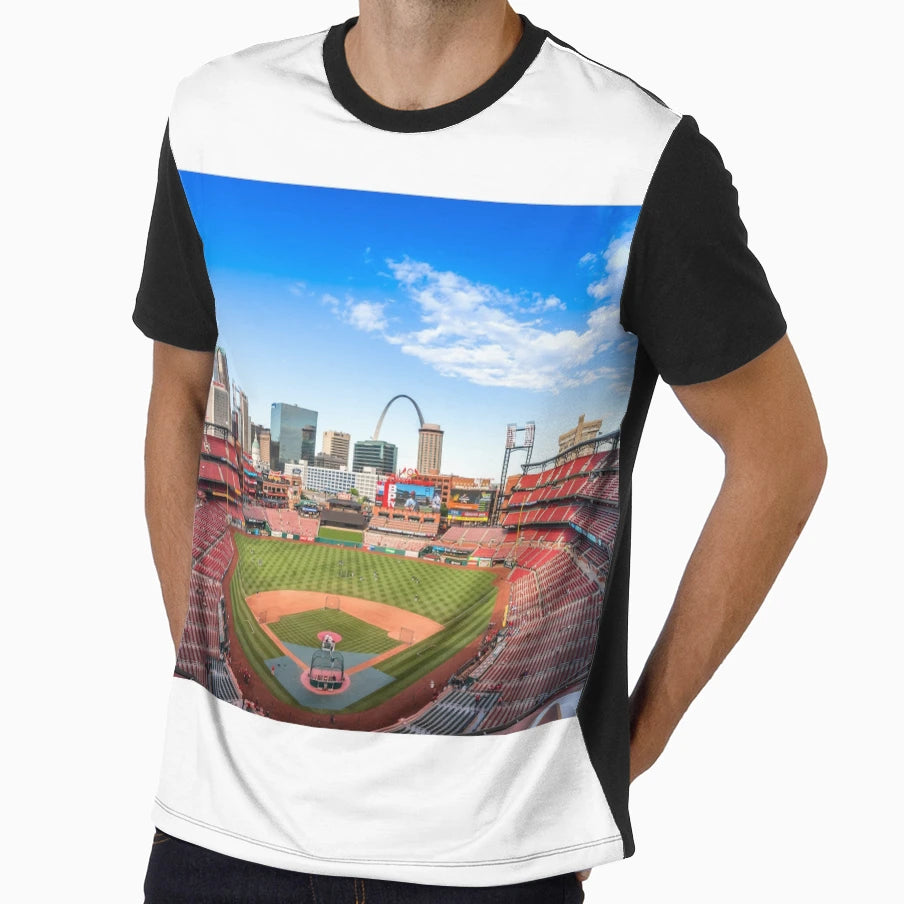Busch Stadium T-Shirt - Custom Art Print for Adults - T-Shirt, Sweatshirt, Hoodie