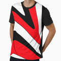 Abstract Pattern Red T-Shirt - Casual Everyday Wear for Adults - T-Shirt, Sweatshirt, Hoodie