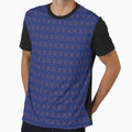 Geometric Cobalt Blue Pattern T-Shirt - Aesthetic Graphic Men Women - T-Shirt, Sweatshirt, Hoodie